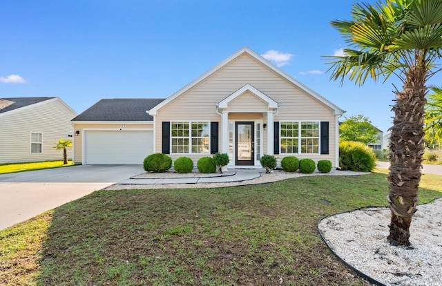 2072 Haystack Way, Myrtle Beach, SC 29579 - single story home featuring an attached garage, driveway, and a front lawn