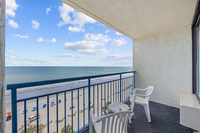 1105 S Ocean Blvd Unit 928, Myrtle Beach, SC 29577 - balcony with view of water and beach
