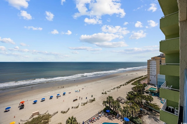 1105 S Ocean Blvd Unit 928, Myrtle Beach, SC 29577 - water view featuring nearby beach