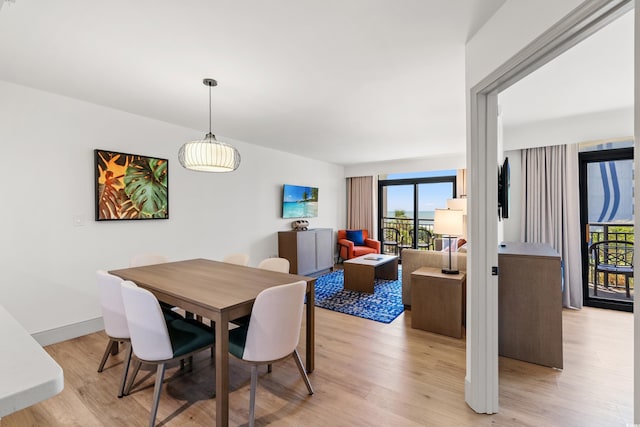 7100 N Ocean Blvd N Unit 321, Myrtle Beach, SC 29572 - dining area featuring light wood-type flooring