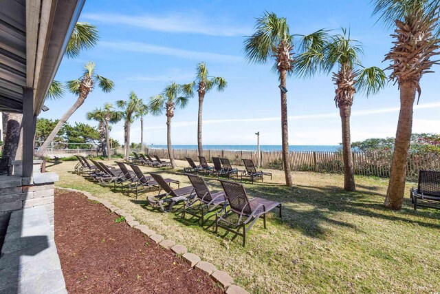 7100 N Ocean Blvd N Unit 321, Myrtle Beach, SC 29572 - view of yard with a water view