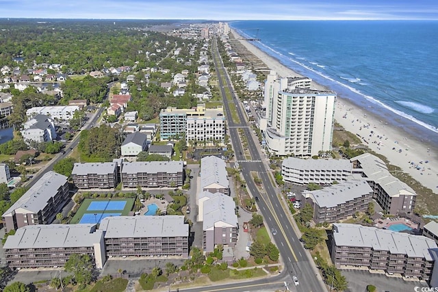 207 N 3rd Ave N Unit 247, North Myrtle Beach, SC 29582 - aerial view of property's location featuring waterfront with a beach