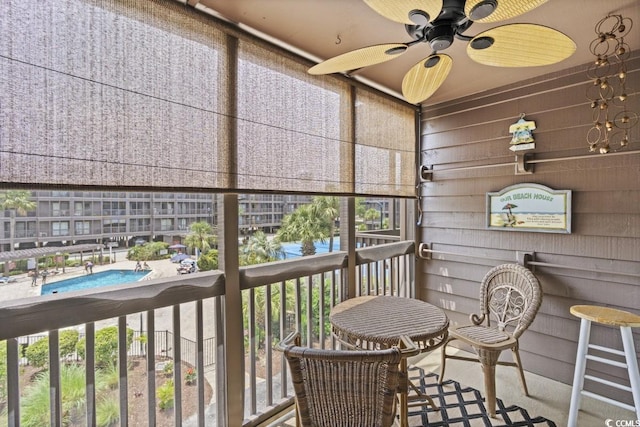 207 N 3rd Ave N Unit 247, North Myrtle Beach, SC 29582 - sunroom with ceiling fan