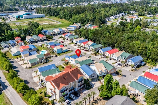 4338 Grande Harbour Blvd, Little River, SC 29566 - aerial view of residential area featuring a tree filled landscape