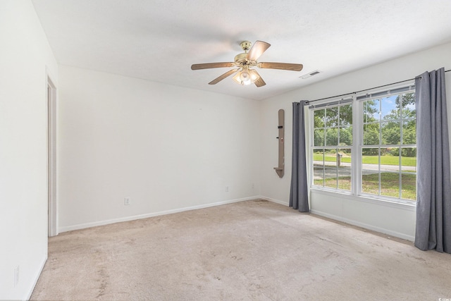 3429 Mishoe St, Loris, SC 29569 - carpeted spare room featuring baseboards and ceiling fan