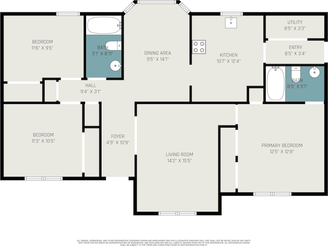 3429 Mishoe St, Loris, SC 29569 - view of home floor plan