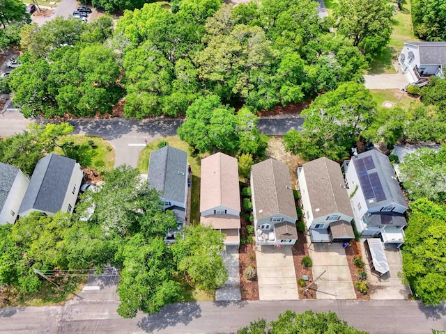 aerial perspective of suburban area
