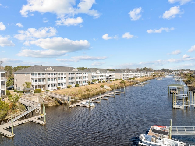 4506 W Harbor Ct Unit U-15, Little River, SC 29566 - water view with a dock