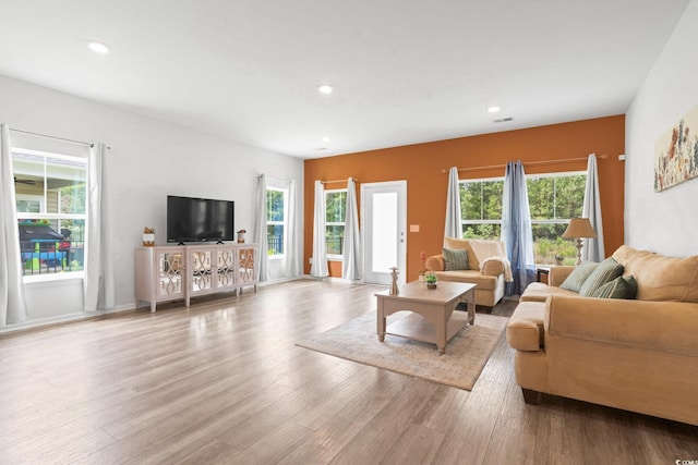3021 Sistine St, Myrtle Beach, SC 29579 - living area featuring wood finished floors and recessed lighting
