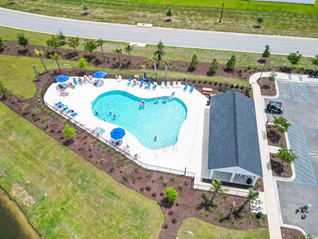 3021 Sistine St, Myrtle Beach, SC 29579 - bird's eye view of a pool