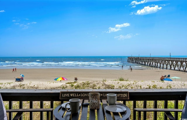 6000 N Ocean Blvd Unit 119, North Myrtle Beach, SC 29582 - water view with local beach