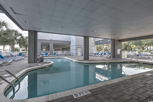 2100 Sea Mountain Hwy Unit 202, North Myrtle Beach, SC 29582 - indoor pool featuring a patio