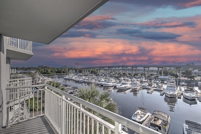 2100 Sea Mountain Hwy Unit 202, North Myrtle Beach, SC 29582 - balcony featuring view of marina and a water view