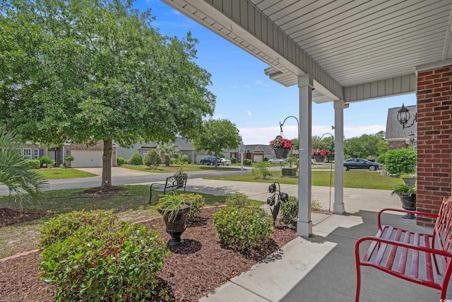view of patio / terrace featuring covered porch