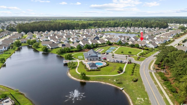 605 Ginger Lily Way, Little River, SC 29566 - aerial view of property's location featuring a large body of water and nearby suburban area