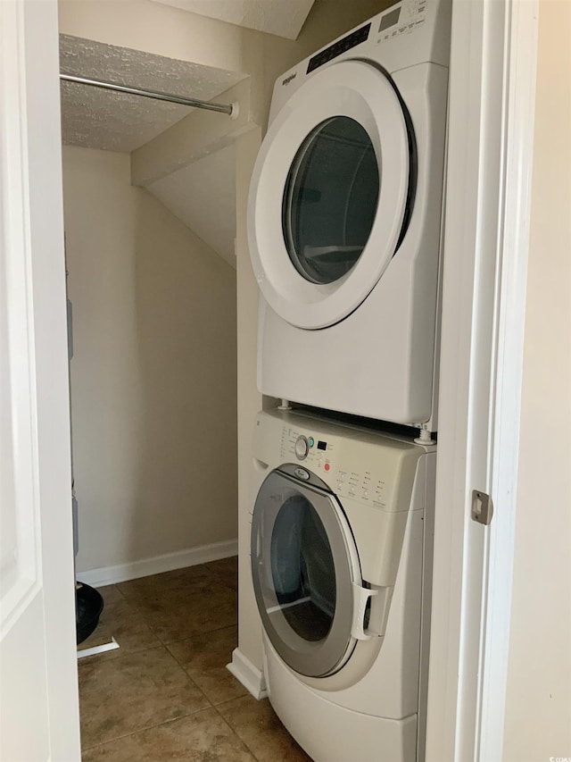 739 Shell Creek Cir Unit 739, North Myrtle Beach, SC 29582 - washroom with estacked washer and dryer and baseboards