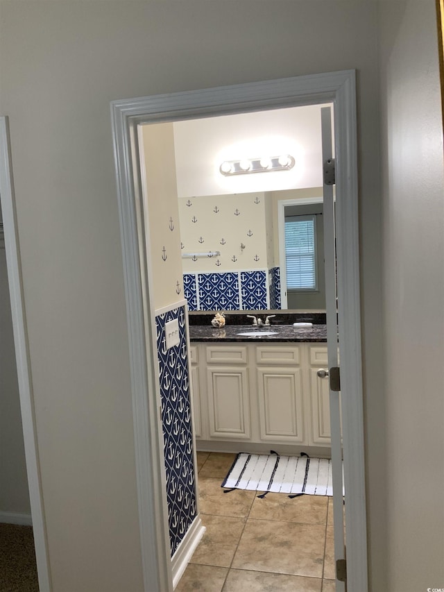 739 Shell Creek Cir Unit 739, North Myrtle Beach, SC 29582 - bathroom featuring vanity and tile patterned flooring