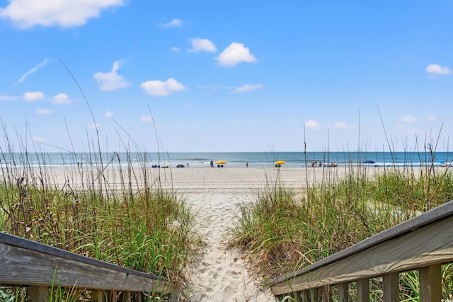 water view featuring nearby beach