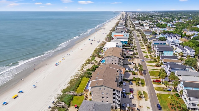 drone / aerial view of expansive beach