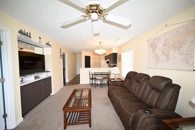 669 Tupelo Ln Unit 18D, Longs, SC 29568 - carpeted living area featuring ceiling fan and baseboards