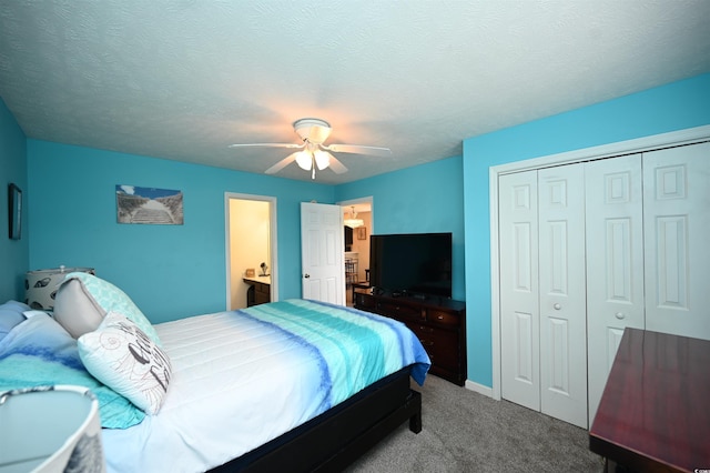 669 Tupelo Ln Unit 18D, Longs, SC 29568 - carpeted bedroom with a closet and a ceiling fan