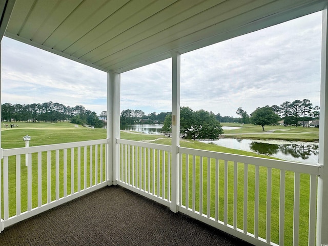 669 Tupelo Ln Unit 18D, Longs, SC 29568 - balcony with a water view, view of golf course, and view of scattered trees