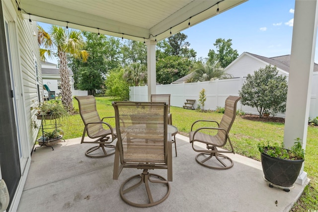 205 Marsh Deer Pl, Surfside Beach, SC 29575 - view of patio / terrace featuring outdoor dining space