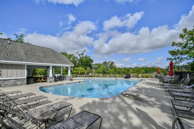1141 Prescott Cir, Myrtle Beach, SC 29577 - community pool with a patio area
