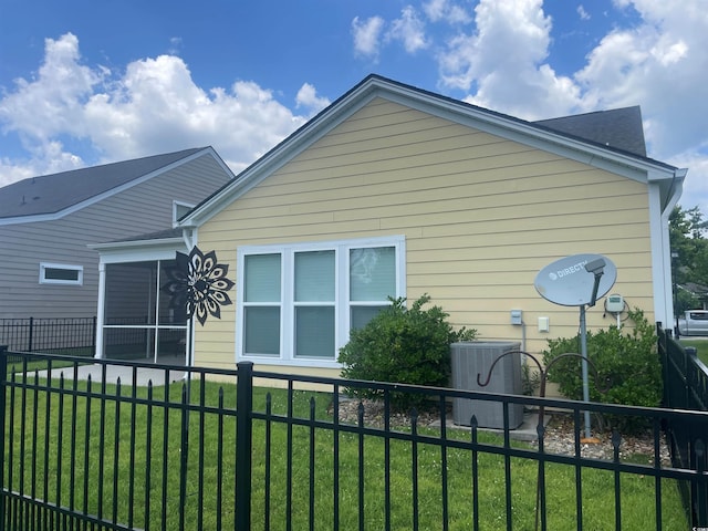 1141 Prescott Cir, Myrtle Beach, SC 29577 - view of home's exterior with a central AC unit