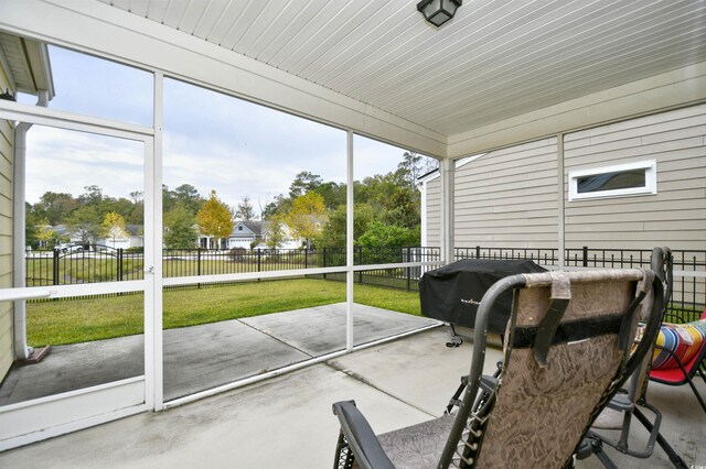 1141 Prescott Cir, Myrtle Beach, SC 29577 - sunroom / solarium featuring healthy amount of natural light