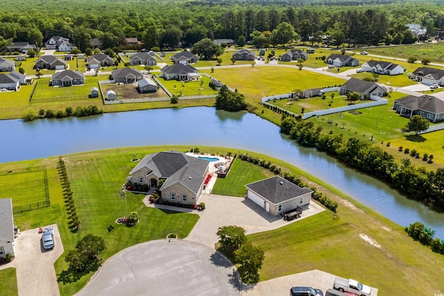 bird's eye view of a nearby body of water