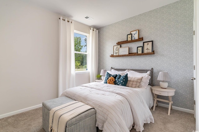 2859 Riverboat Way, Conway, SC 29526 - carpeted bedroom with baseboards and wallpapered walls