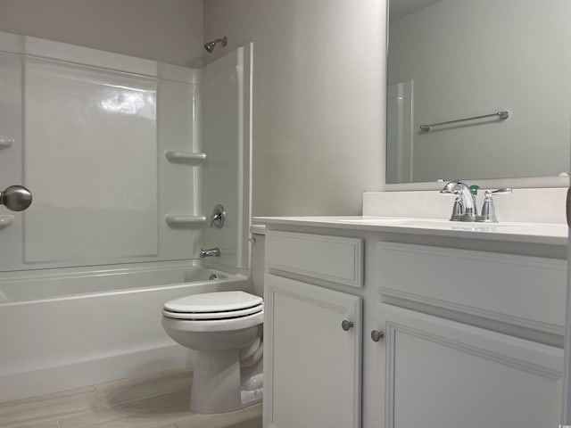 3391 Moss Bridge Ln, Myrtle Beach, SC 29579 - bathroom featuring toilet, vanity, and bathing tub / shower combination