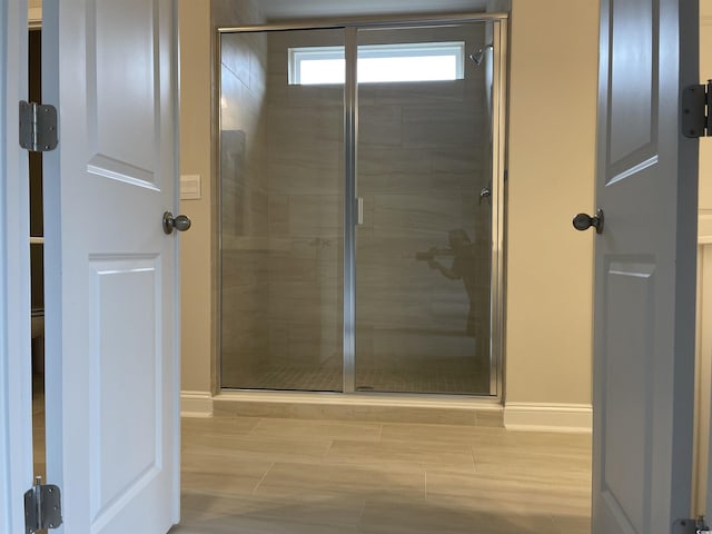 3391 Moss Bridge Ln, Myrtle Beach, SC 29579 - full bathroom featuring baseboards and a shower stall