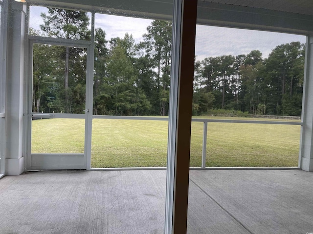 3391 Moss Bridge Ln, Myrtle Beach, SC 29579 - doorway to outside featuring view of scattered trees