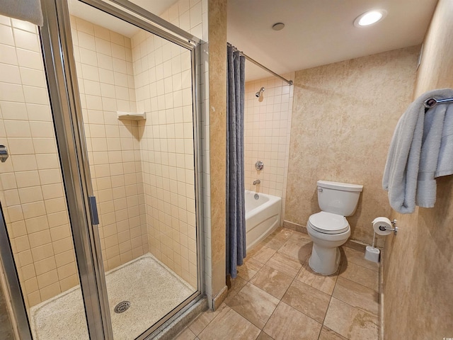 8560 Queensway Blvd Unit 508, Myrtle Beach, SC 29572 - full bathroom with tile patterned flooring, recessed lighting, and tiled shower / bath