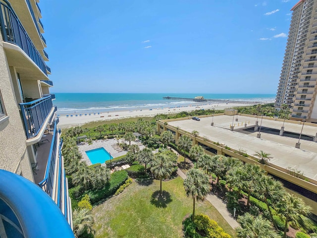 8560 Queensway Blvd Unit 508, Myrtle Beach, SC 29572 - water view featuring local beach