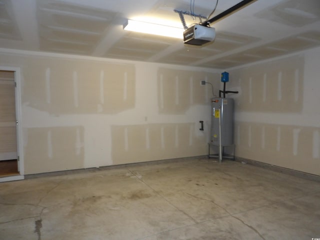 192 Mountain Ash Ln, Myrtle Beach, SC 29579 - garage with a garage door opener and water heater