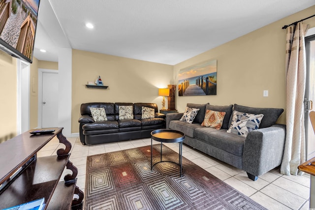 9661 Shore Dr Unit A1, Myrtle Beach, SC 29572 - living room with light tile patterned floors and recessed lighting