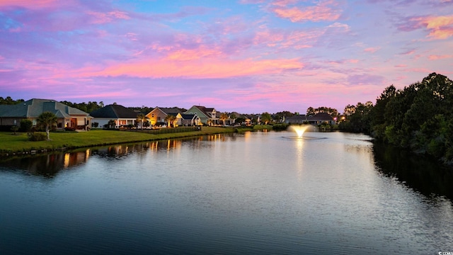 water view featuring nearby suburban area
