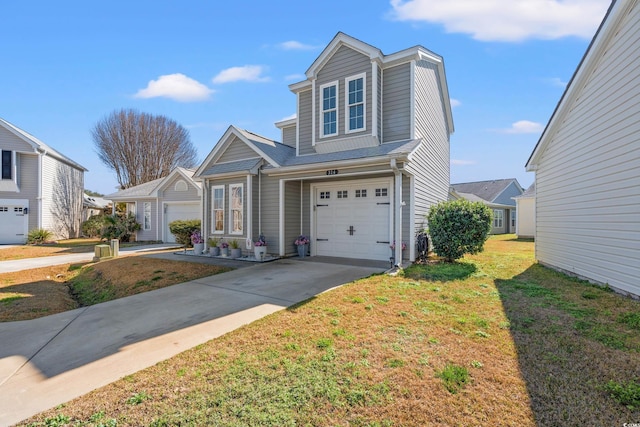 314 Lyons Cove Dr, Myrtle Beach, SC 29577 - traditional home featuring an attached garage, concrete driveway, and a front yard