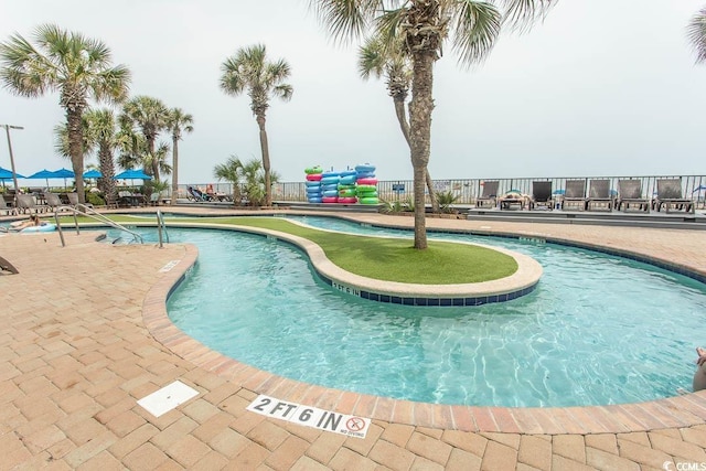 2401 S Ocean Blvd S Unit 1064, Myrtle Beach, SC 29577 - community pool with a patio