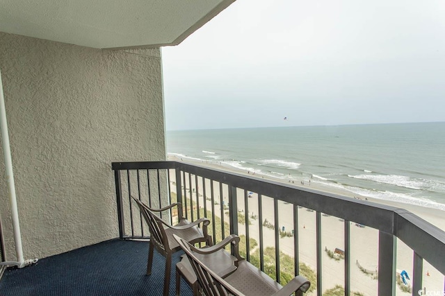 2401 S Ocean Blvd S Unit 1064, Myrtle Beach, SC 29577 - balcony with view of water and beach