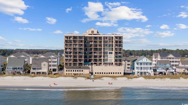 4000 N Ocean Blvd Unit 1002, North Myrtle Beach, SC 29582 - view of building exterior with view of water and beach