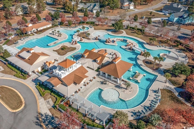 1424 Hydrangea Dr, Myrtle Beach, SC 29579 - bird's eye view of a pool