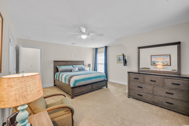 1012 Mary Read Dr, North Myrtle Beach, SC 29582 - bedroom featuring light carpet and a ceiling fan