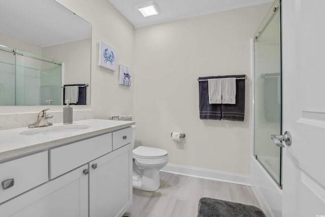 1012 Mary Read Dr, North Myrtle Beach, SC 29582 - bathroom with vanity and bath / shower combo with glass door
