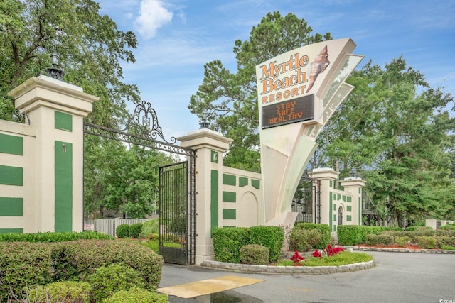 5905 S Kings Hwy Unit 344B, Myrtle Beach, SC 29575 - community sign featuring a gate