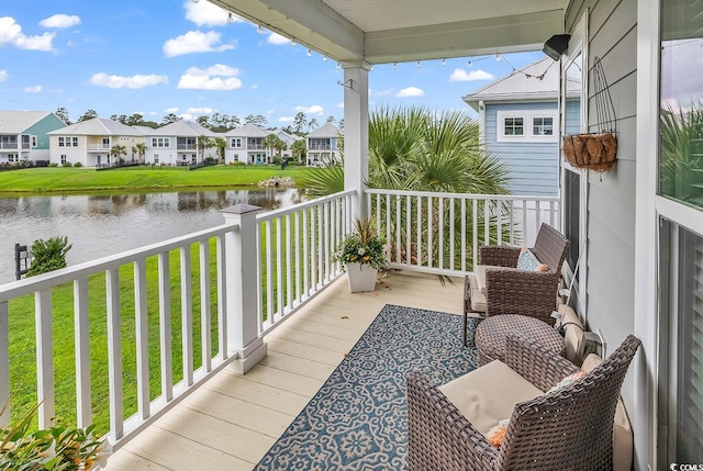 104 Splendor Cir, Murrells Inlet, SC 29576 - balcony featuring a water view and a residential view