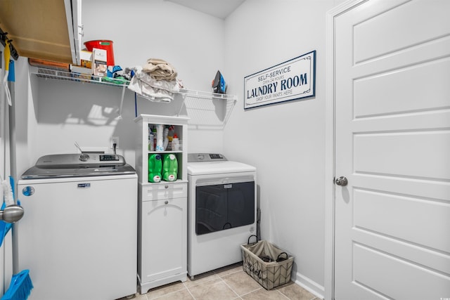 1664 White Starfish Ct, Calabash, NC 28467 - laundry room with washer and dryer and light tile patterned floors
